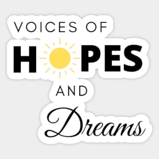 The Voices of Hope and Dreams, Yellow Sun Sticker